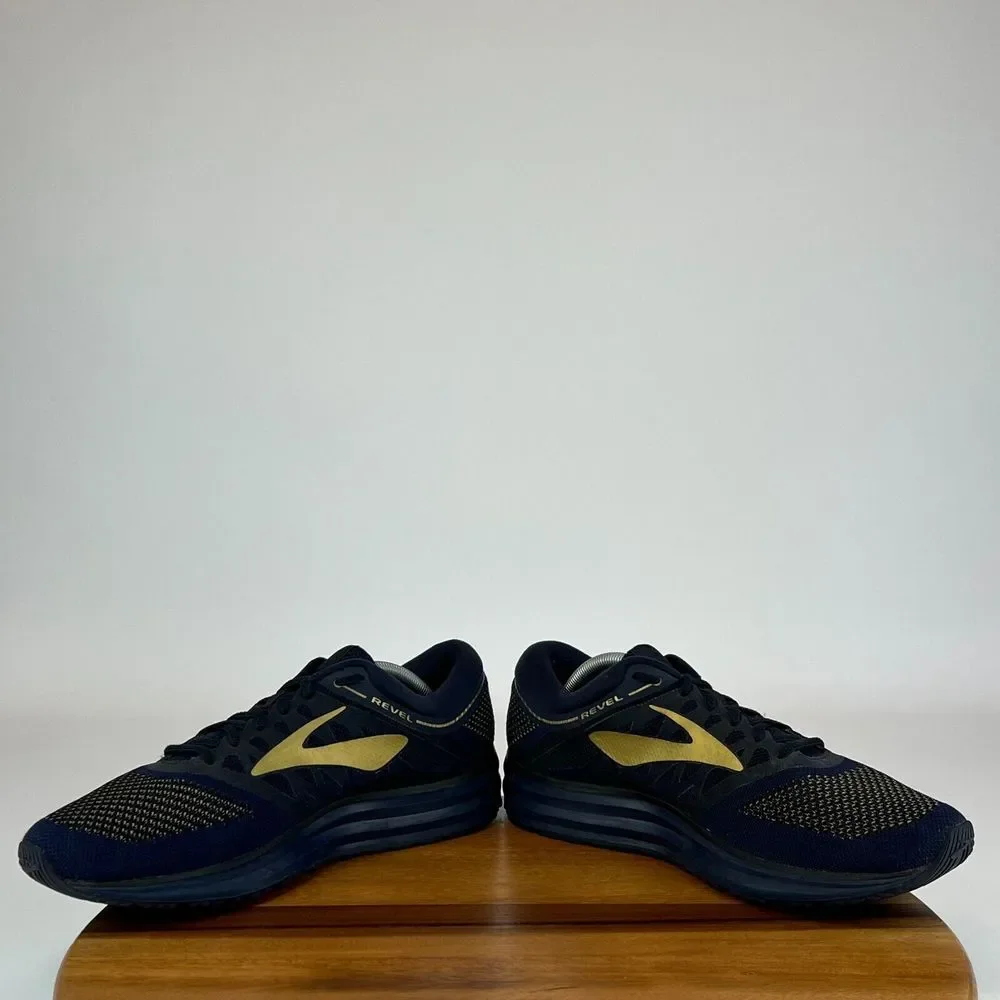 Mens Brooks Revel Navy‎ Blue Athletic Running Shoes Sneakers Size 11.5 D GUC